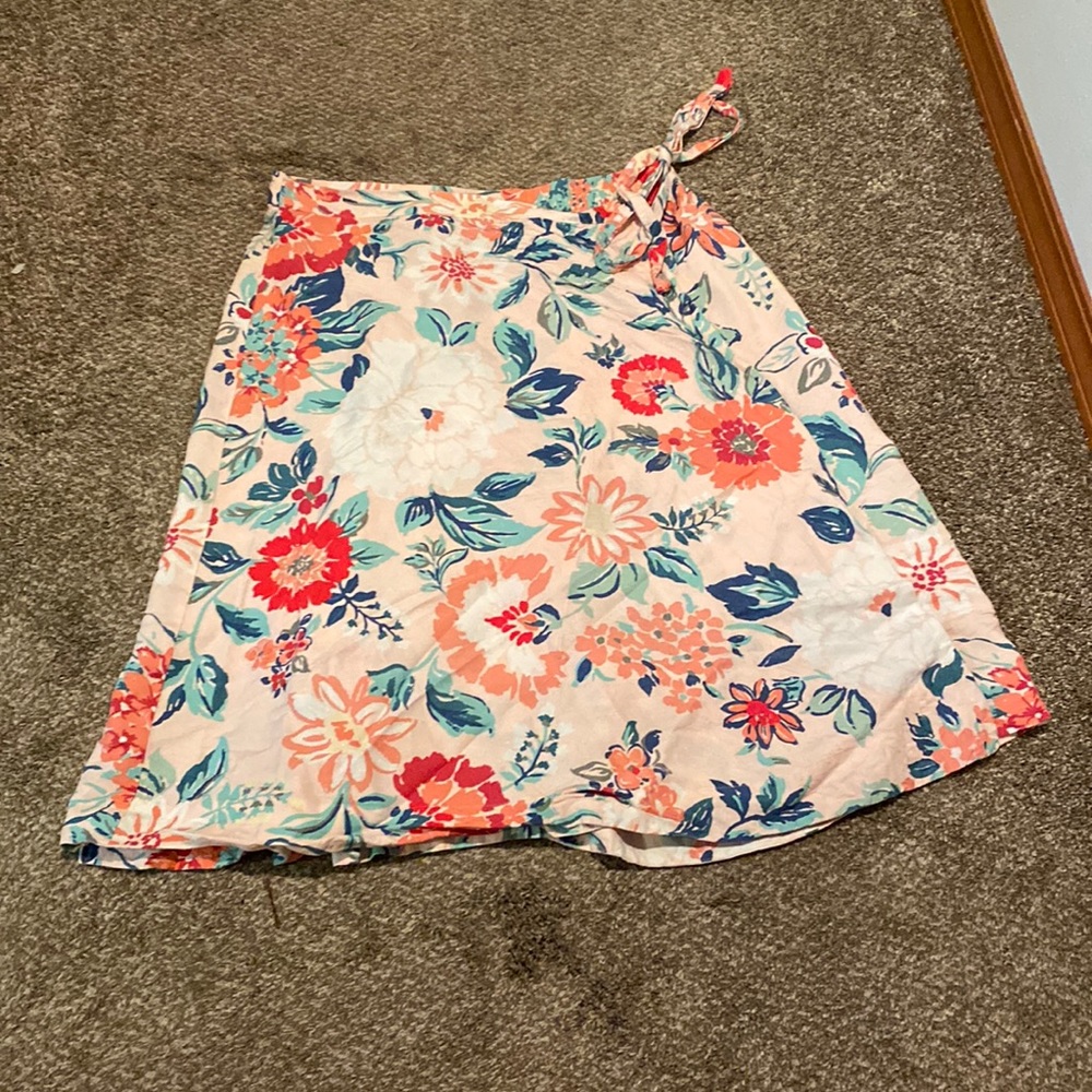 Floral Wrap Skirt